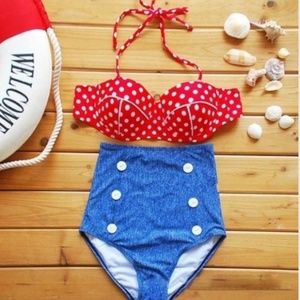 High Waisted Retro Bikini